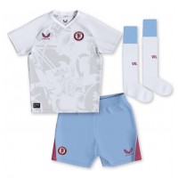 Fotballdrakt Barn Aston Villa Moussa Diaby #19 Bortedraktsett 2023-24 Kortermet (+ Korte bukser)